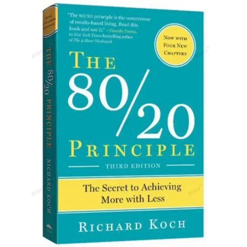 Prinsip 80/20 oleh Richard Koch The Secret untuk mencapai lebih banyak dengan kertas Novel yang lebih sedikit dalam bahasa Inggris