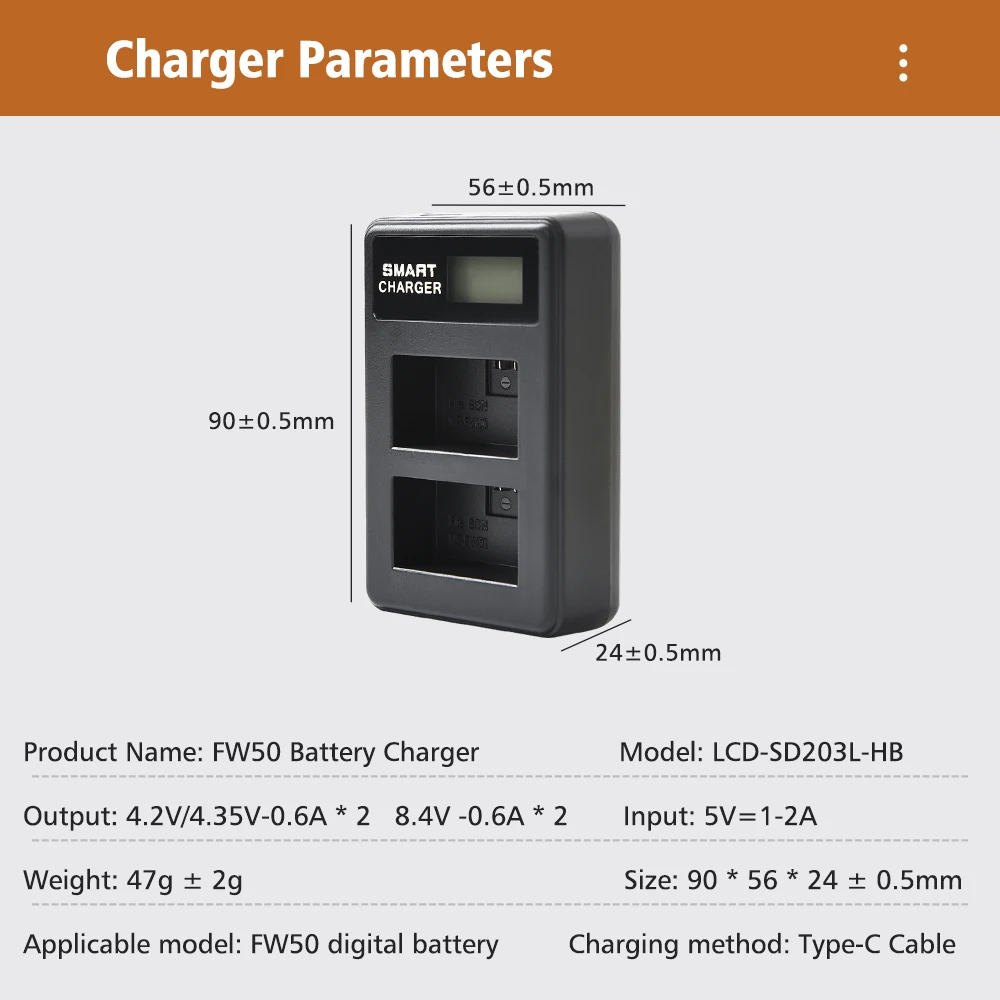 2350mAh NP-FW50 NP FW50 카메라 배터리 + LCD USB 듀얼 충전기 (소니 알파 a6500 a6300 a6000 a5000 a3000 NEX-3 a7R ZV-e1 용)