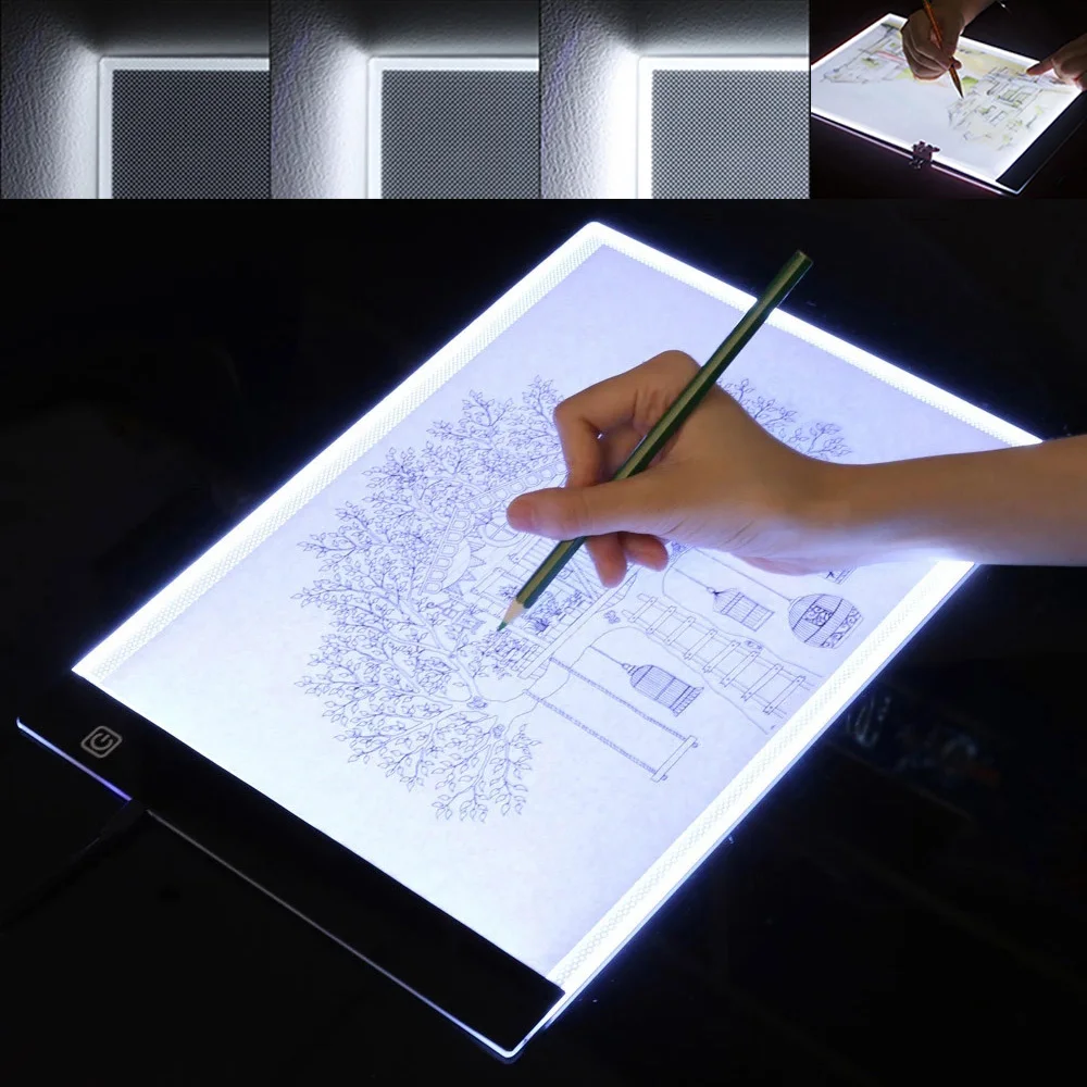 

A4 Level Dimmable Led Drawing Copy Pad Board Children's Toy Painting Educational Kids Grow Playmates Creative Gifts For Children