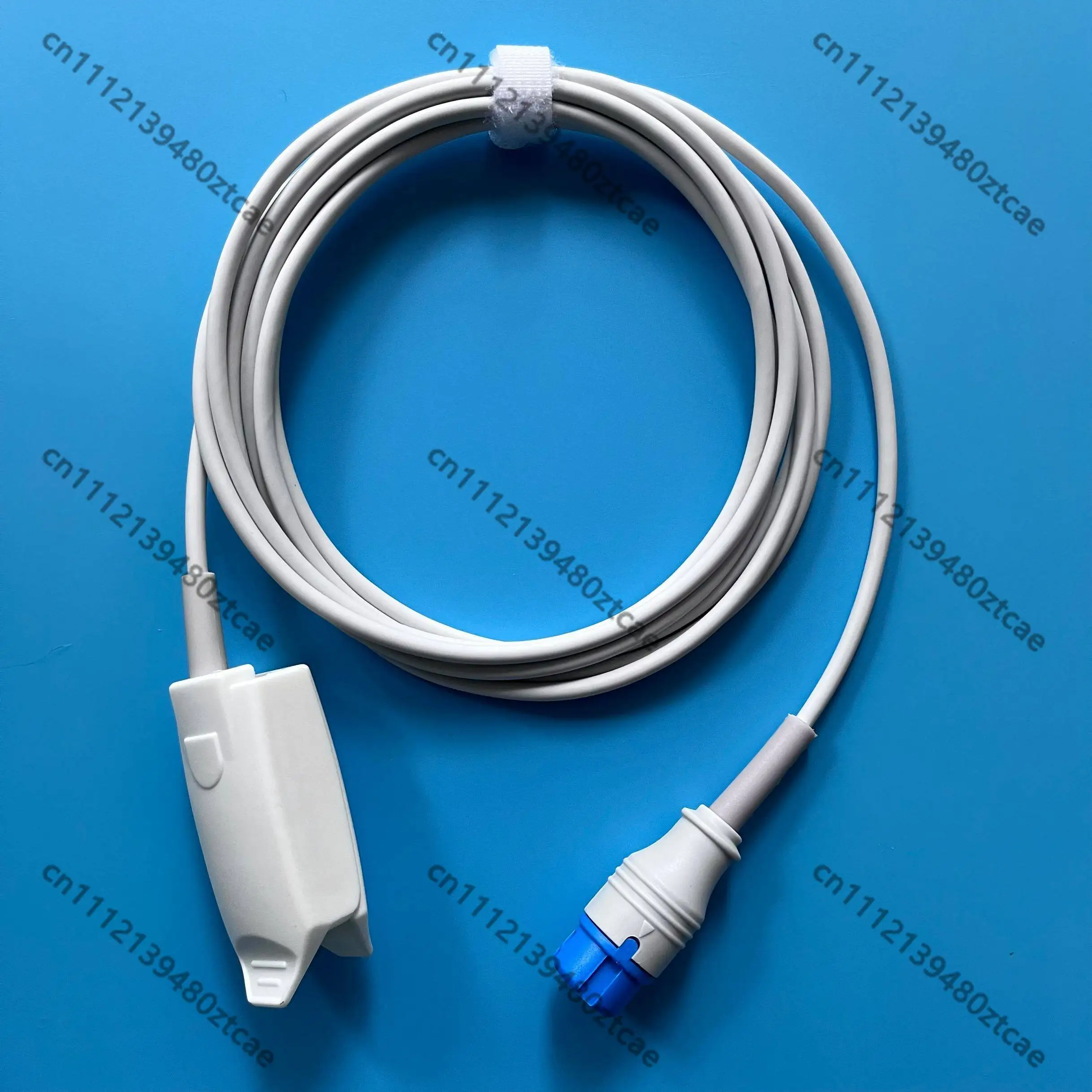 9Pin SpO2 Sensor, Reusable Adult Finger Clip Pulse Oximeter Probe, Anti-Interference TPU Cord for BLT Monitor