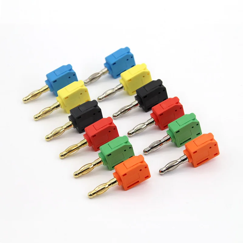 

Direct insertion Banana Plug High Current Wire Connector Lantern Head Gold-plated Nickel Plated Musical Speaker 4MM Banana Jack