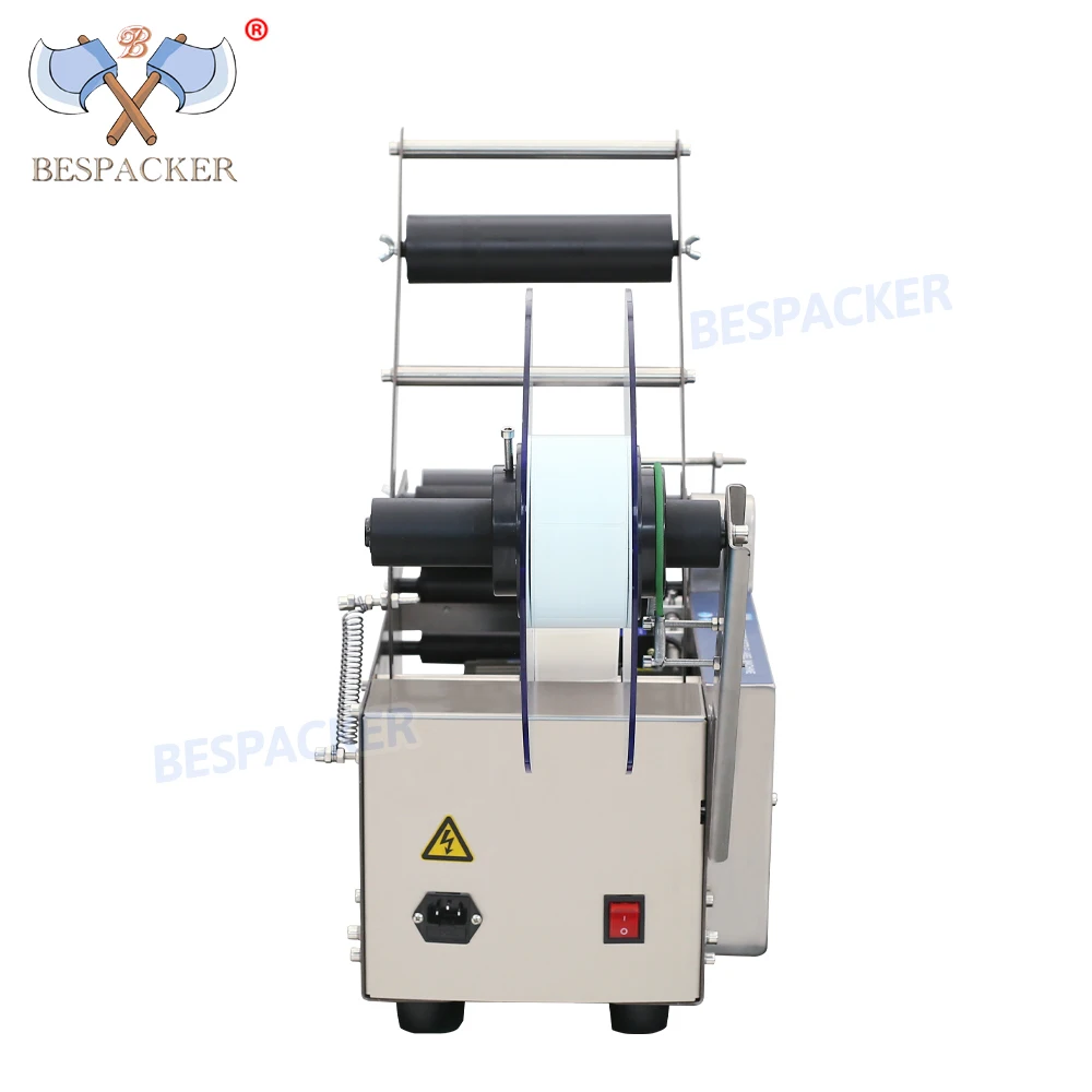 XT-50 Semi Automatic Sticker Glass Ampoule Vial Bottel Tin Can Plastic Round Bottle Labeling Machine Coder Machine