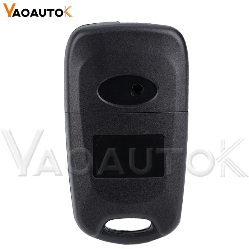 Coque de clé de voiture à distance de remplacement, étui à clé pliable à 3 boutons pour Hyundai, Kia K2, K5, Rio 3, Picanto, Ceed, Cerato, Sportage