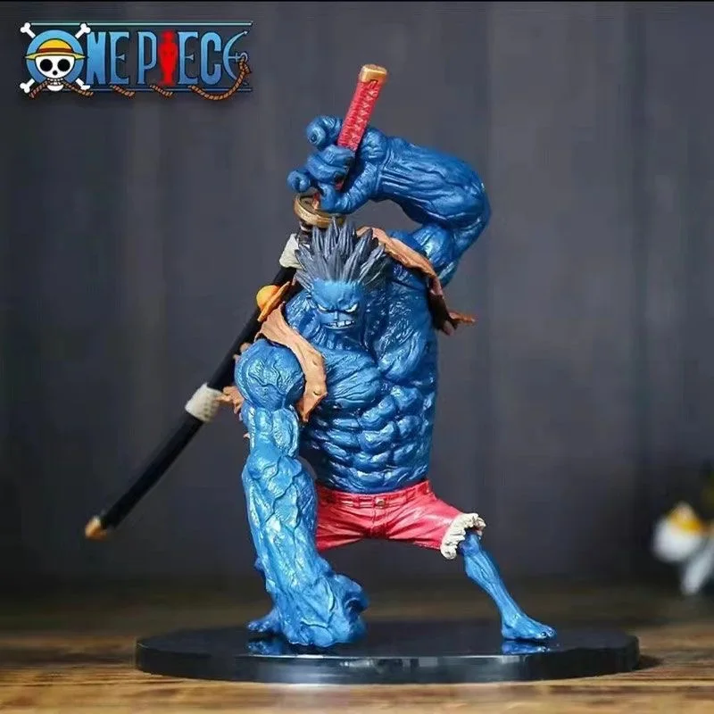 

18CM One Piece Animation Top Showdown Blue Dream Demon Luffy Figure Toy Model Ornament Doll Collection Gift