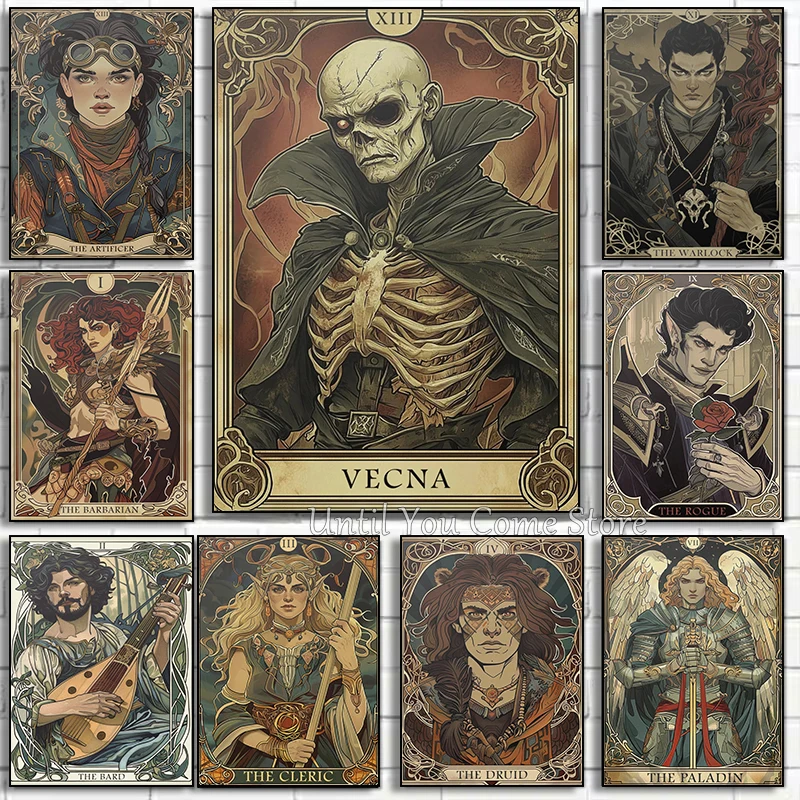Board Game Dungeons And Dragons - الزنزانات والتنينات DnD التارو سلسلة مجلس