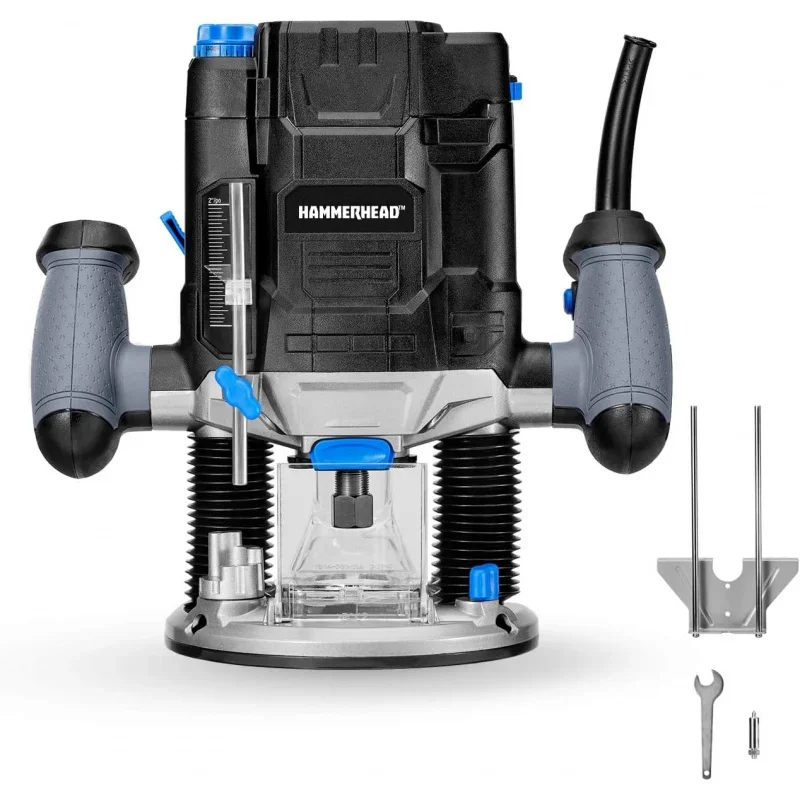 

Kit Router per la lavorazione del legno a tuffo a velocità variabile da 10 a con guida parallela e adattatore per vuoto-HAPR100