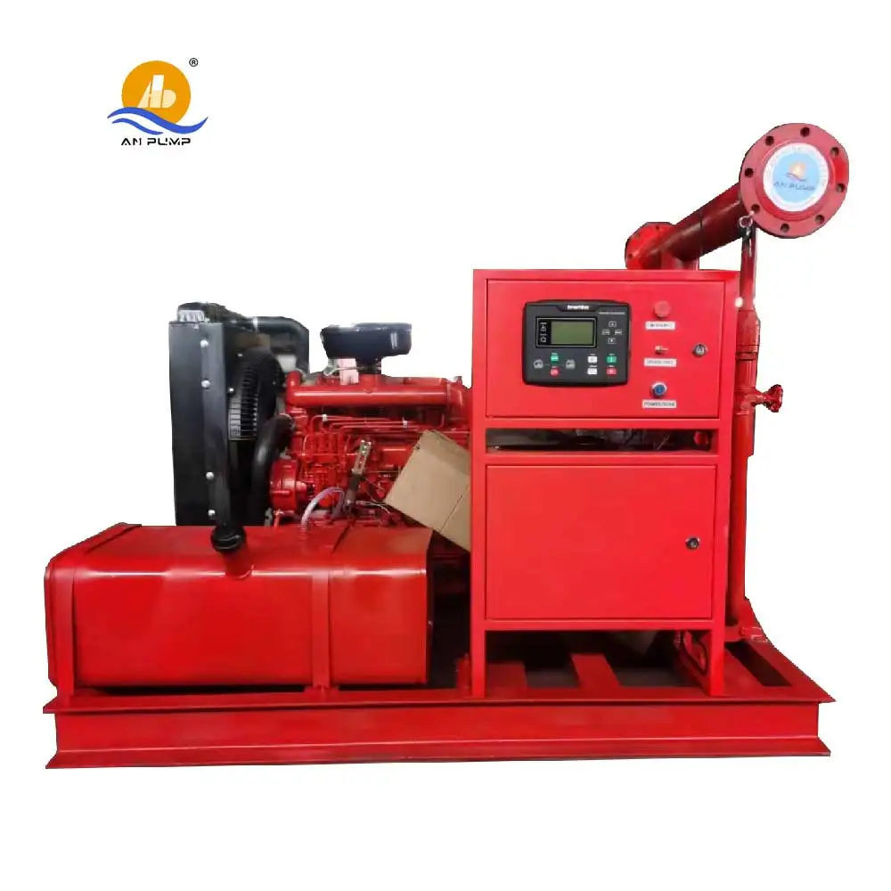 Horizontal Centrifugal Double Suction Split For Pump Set Electric High Pressure Single-stage Fire Fighting Pump