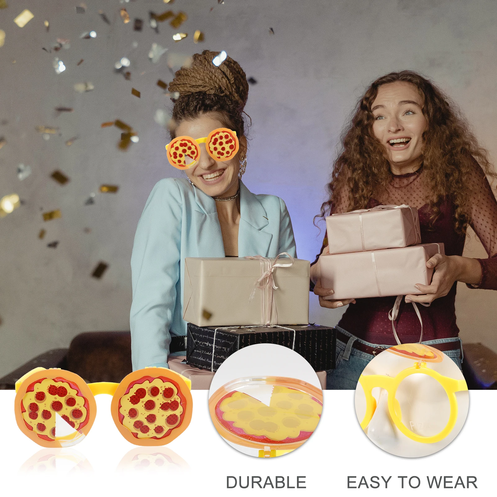 

1pc Decorative Mirror Funny Sunglasses ABS Material Party Glasses Valentine Prop Photo Booth Stage Event Creative Design Adult