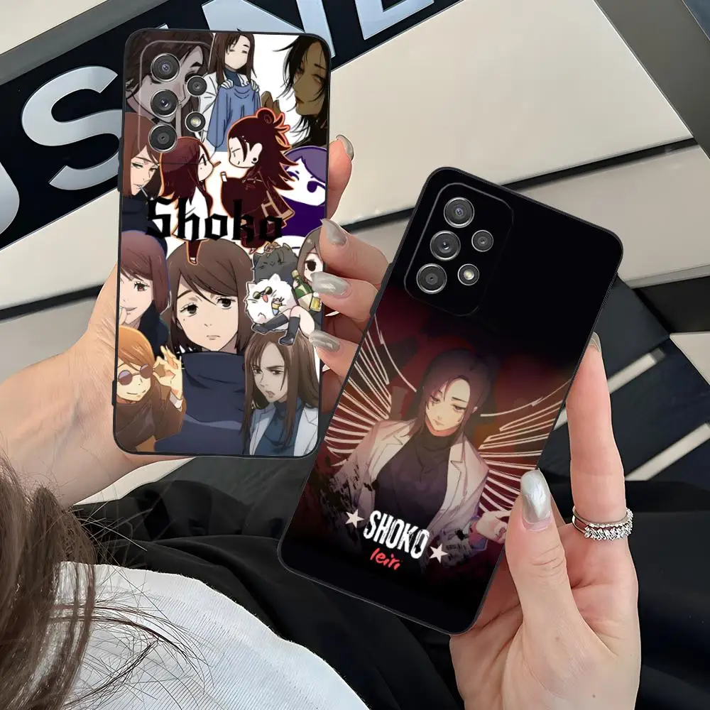 Jujutsu Kaisen Shoko Leiri funda de teléfono para Samsung Galaxy A56 55 54 53 52 51 36 35 34 23 16 15 5G cubierta de Color para teléfonos móviles