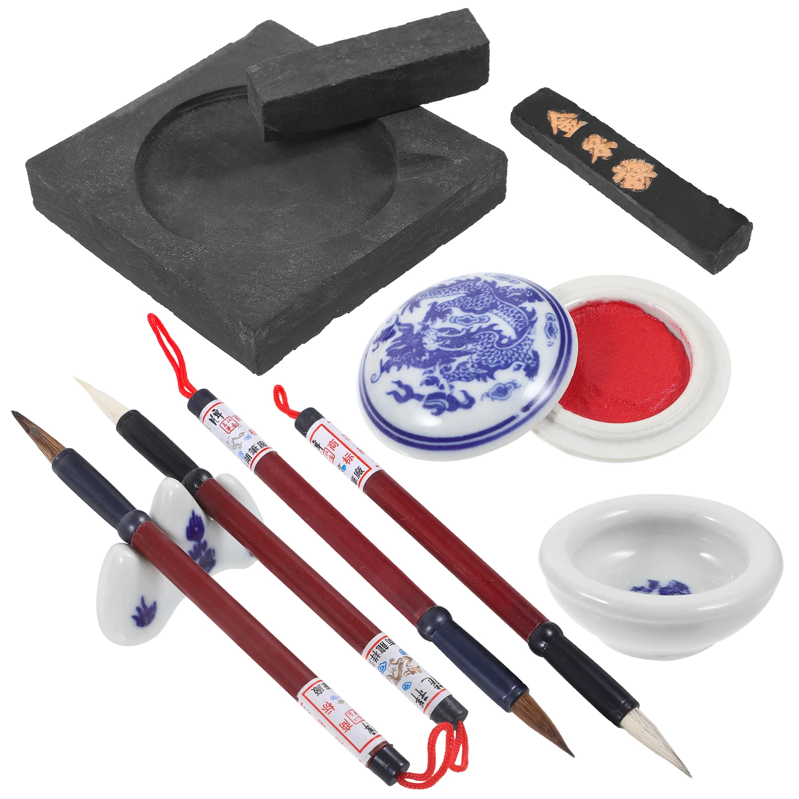 

Four Treasures of The Study Set Chinese Brush Pen Household Calligraphy Caligraphy Kits for Beginners Daily Paper Gift Writing