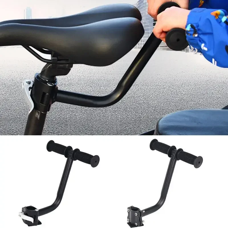 Safety Child Bike Rear Seat Handlebar Bicycle Child Seat Grip Bikes Rear Seat Cushion Armrest Cycling Bike Saddle Chair Armrest
