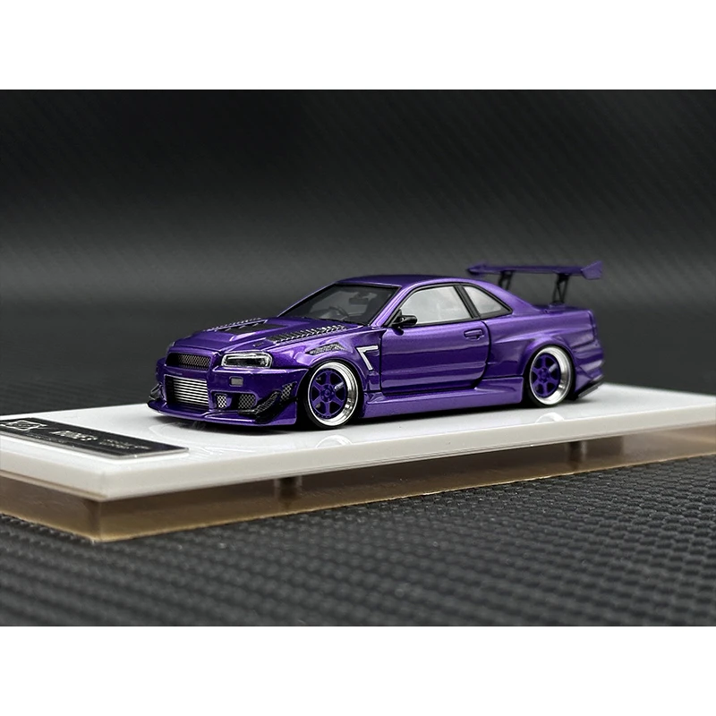 404 Błąd W magazynie 1:64 Skyline GTR R34 Z Tune Model samochodu z żywicy