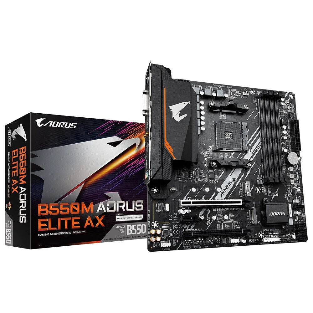 B550M AORUS ELITE Desktop Motherboard For  Micro-ATX B550 DDR4 M.2 USB3.2 PCI-E 4.0 128G AM4 PC