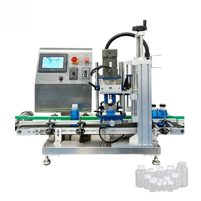 Desktop Adjustable Capping Machine For Round/Square/Irregular Bottles - Food Beverage Cosmetic Sealer