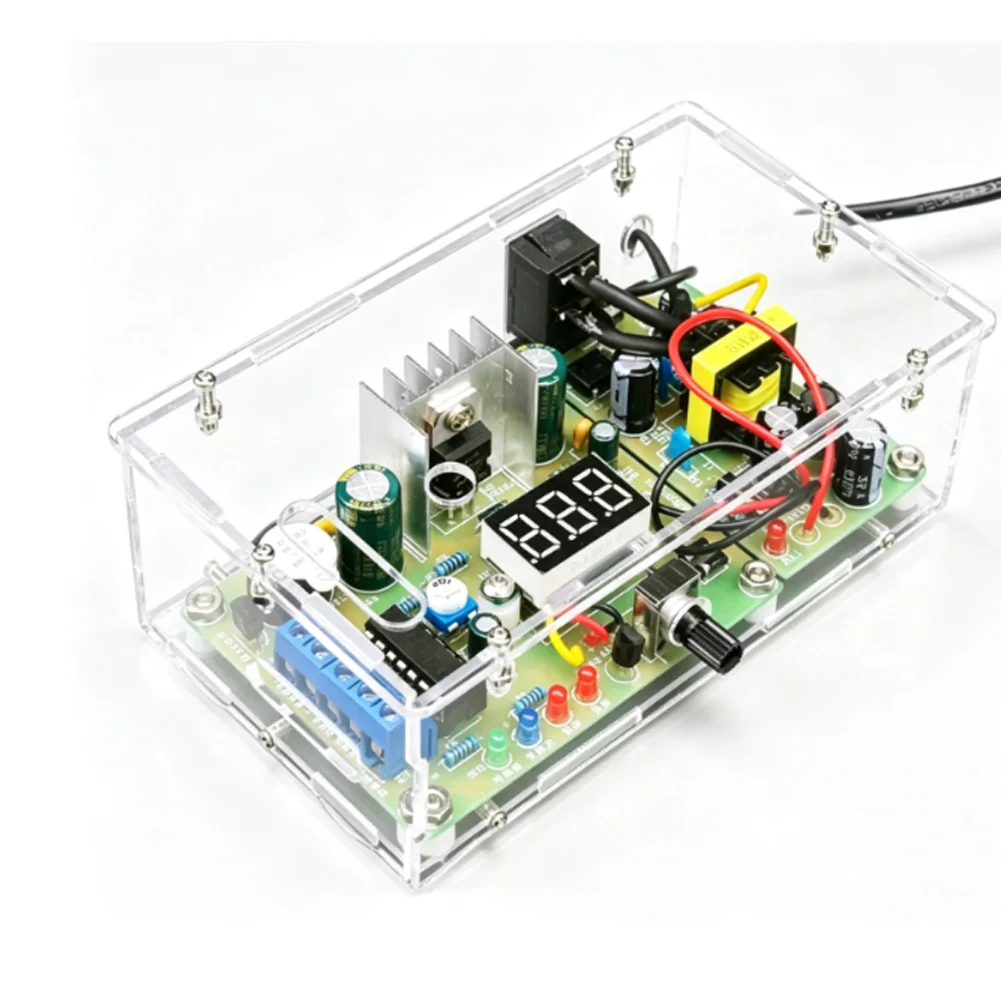 Adjustable Voltage Regulator Kit Using LM317 Designed for Educational Soldering Projects Precise Voltage Tuning Capability