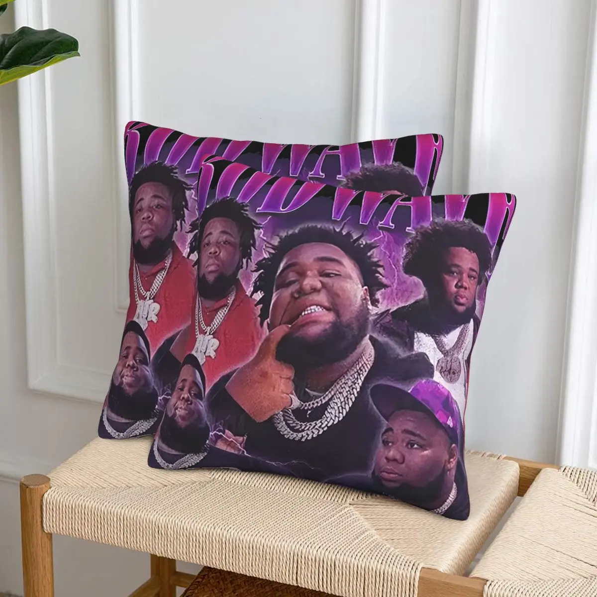 

Rod Wave, 2 шт., квадратная наволочка, наволочка, декор, удобная декоративная подушка для домашнего дивана