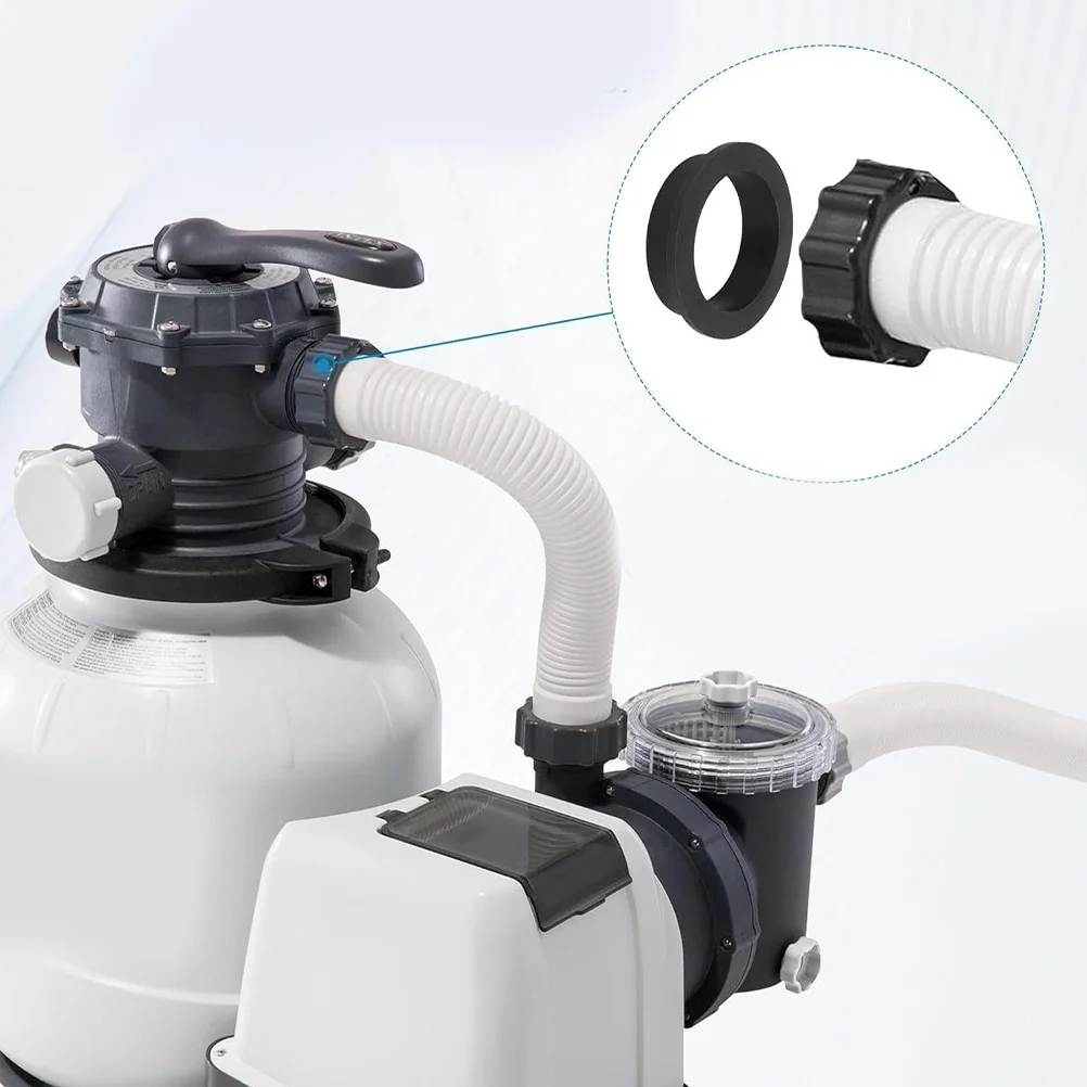 

4Pcs Pool Pump Gasket Set Rubber O Rings for Filter Pump Waterproof Replacement Compatible with Pool Hose and Sand Filter