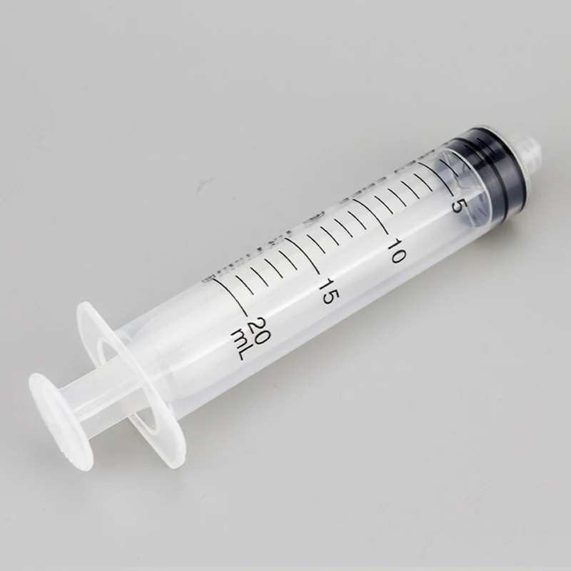50Pcs 20ml Sterile Disposable Luer Lock Plastic Syringe Without Needle Oil Dispenser Glue Applicator for Lab and Crafts
