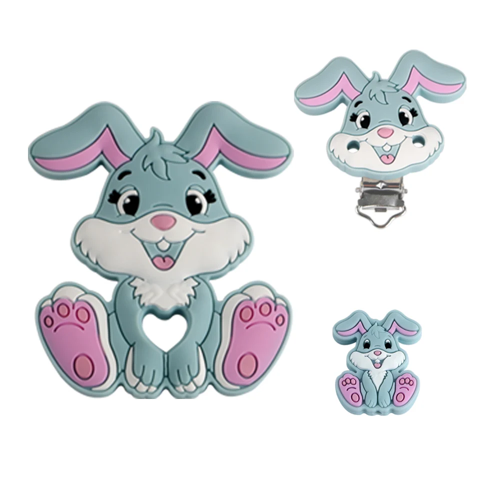 Kovict Animals Silicone 1 set Beads/Clip Set For Making DIY Jewelry Pendant Necklace Etc Handmade Article Accessories