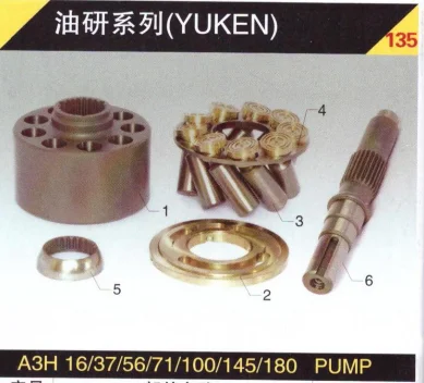 YUKEN  A3H37  hydraulic pump spare parts