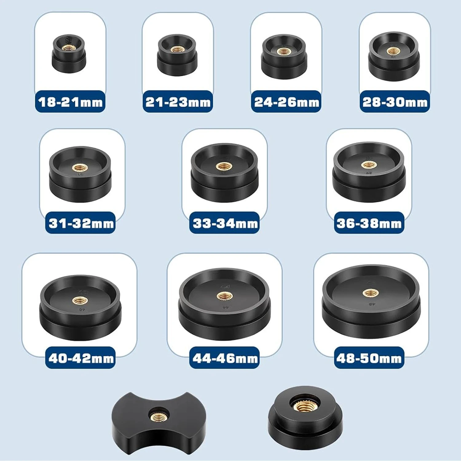 Professional Watch Back Case Press Tool For Close Watches With 12 Mould Sizes Back Cover Press Watch Presser Repair Tools Kit