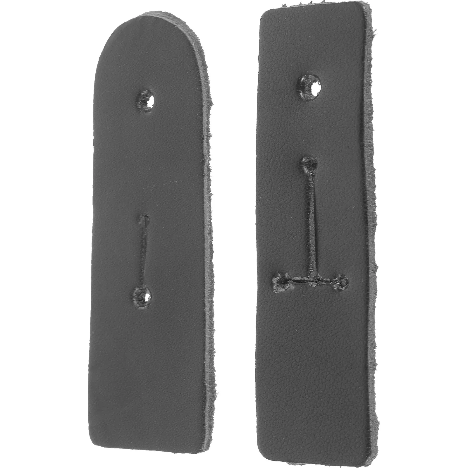 2 Pcs Clarinet Neck Strap Thumb Tabs Saxophone Strap Clarinet Cling Thumb Tab Neck Sling Pu Replacement Pad Black Music Holder