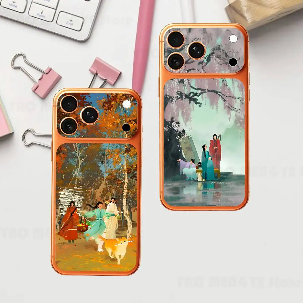 

Lotus Tower Li Lianhua Plain Decal Skin For IPhone17 Pro ProMax Back Film Cover Wrap Anti-scratch Durable Sticker