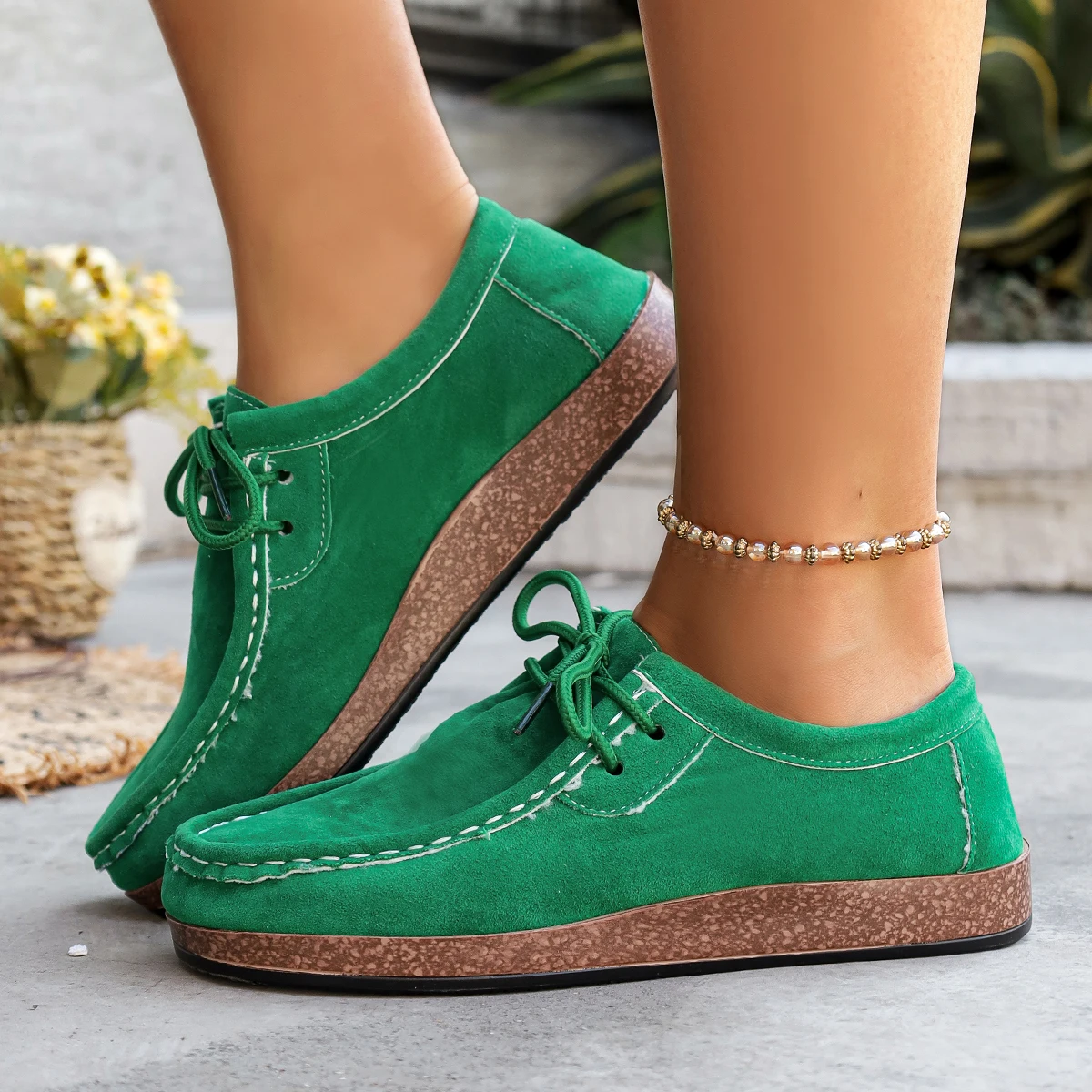 2025 New Plus Size Women Shoes Comfortable Soft Sole Sneakers Women Casual Trend Anti-Slip Flat Rubber Loafers Zapatos De Mujer