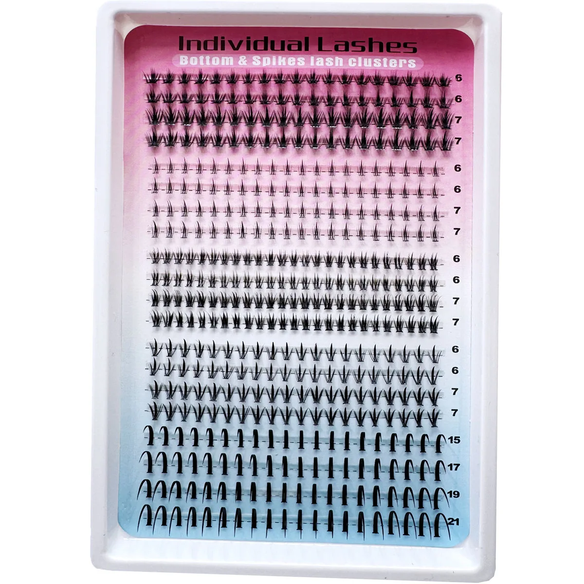 5 Stile Untere Wimpern-Cluster Manga-Wimpern-Cluster Spike-Wimpern Untere Wimpern Wispy Einzelwimpern 6-21mm Natürliche Wimpern – Detail 10