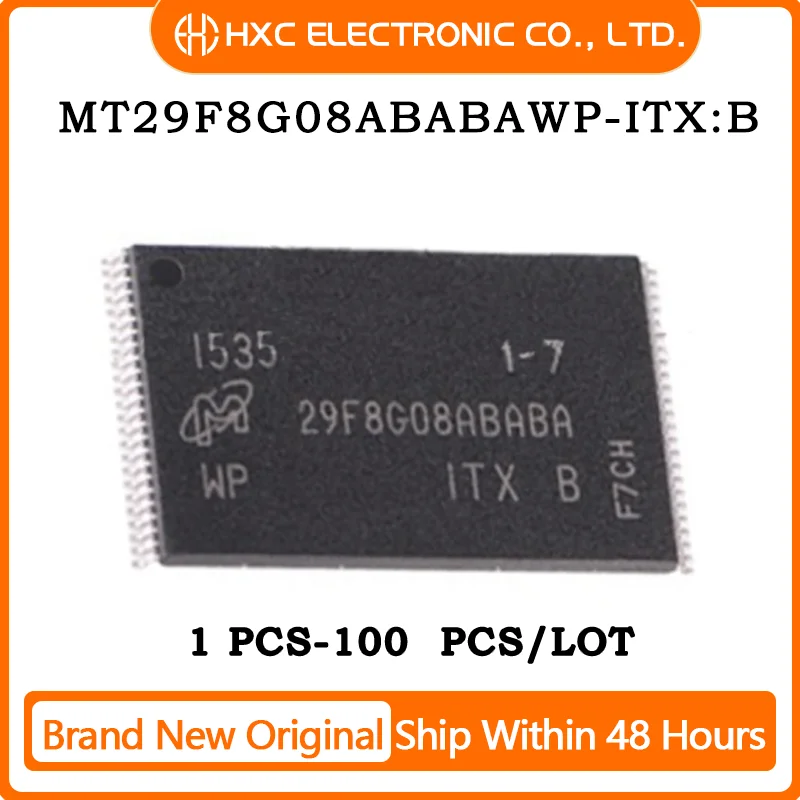 

Free Shipping 1PCS/10PCS/50PCS/100PCS MT29F8G08ABABAWP-ITX:B MT29F8G08ABABAWP Brand New Original IC CHIP