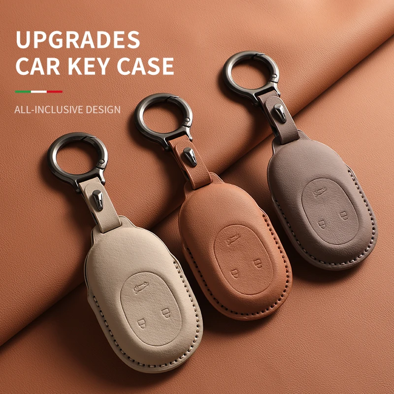 

Original Car Color Leather Key Case Cover For NIO ET5T ES6 EC7 ES7 ET7 ET5 Car Remote Key Case Shell Anti-Scratch Accessories