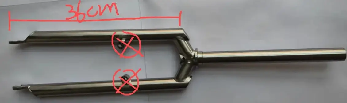 

Изготовленная на заказ титановая передняя вилка для велосипеда MTB