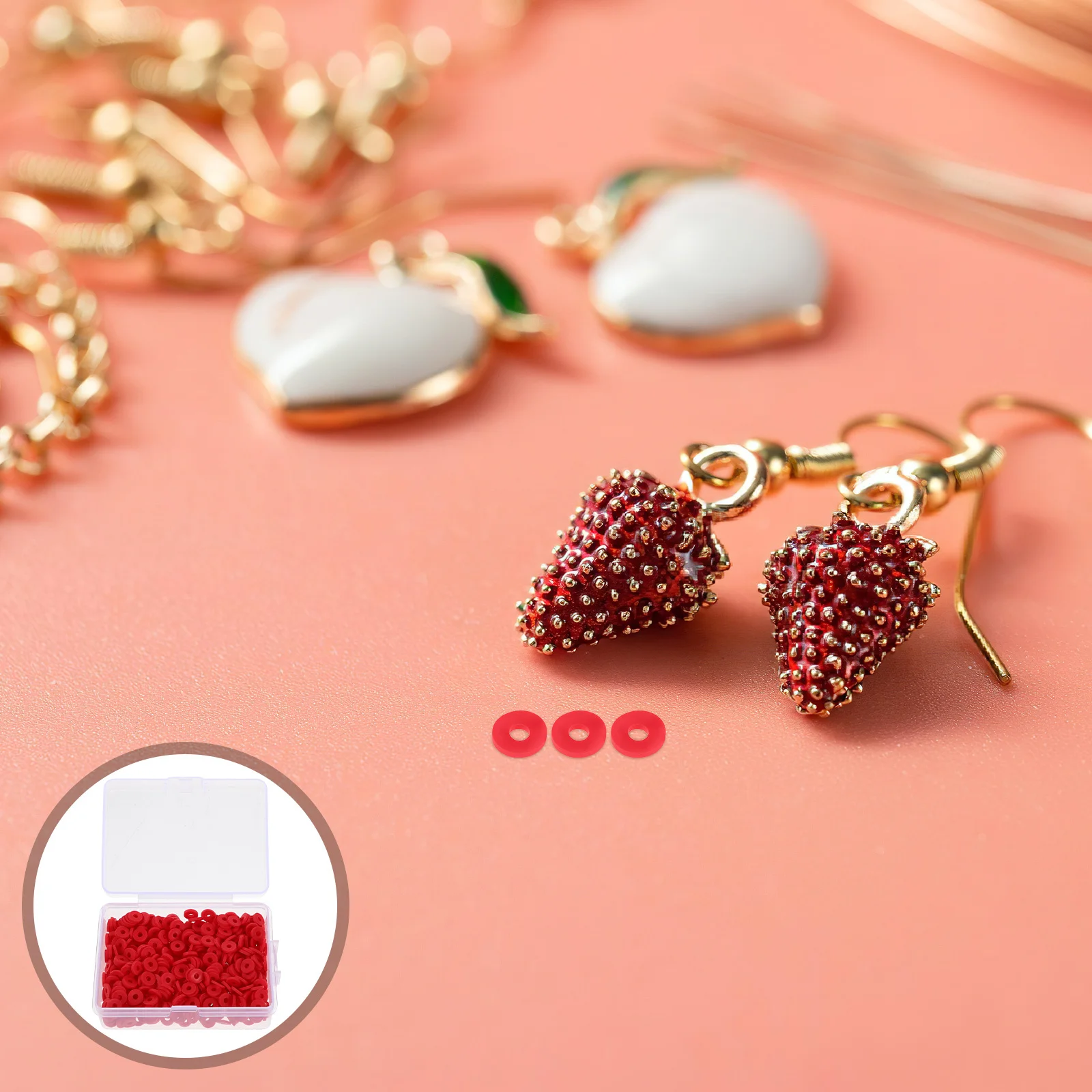 

10 Box Flat Polymer Clay Beads Lightweight DIY Jewelry Making Kit Clay Beads for Bracelets Charms Polymer Accessories