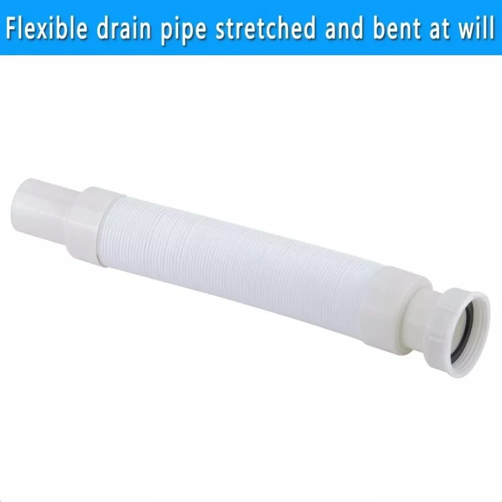 G1-1/2 Inch Flat P-Trap Drain Pipe Kit for Freestanding Bathtub with Slip Joint Connection and Low Profile Design