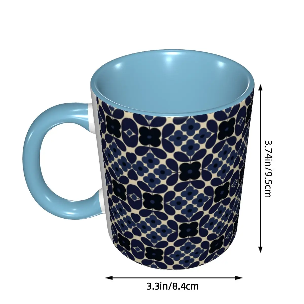 Orla Kiely Flower Scandinavian Geometric Style Mugs Personalized Ceramic Coffee Mug Creative Gift