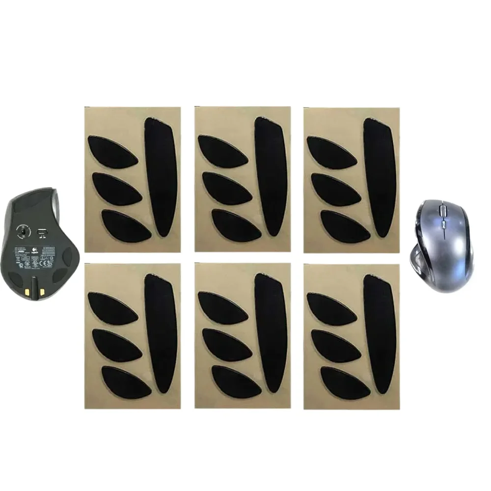 1Set Mouse Feet Skates Pads For Logitech MX Revolution Wireless Mouse White Black Anti Skid Sticker Replacement Connector