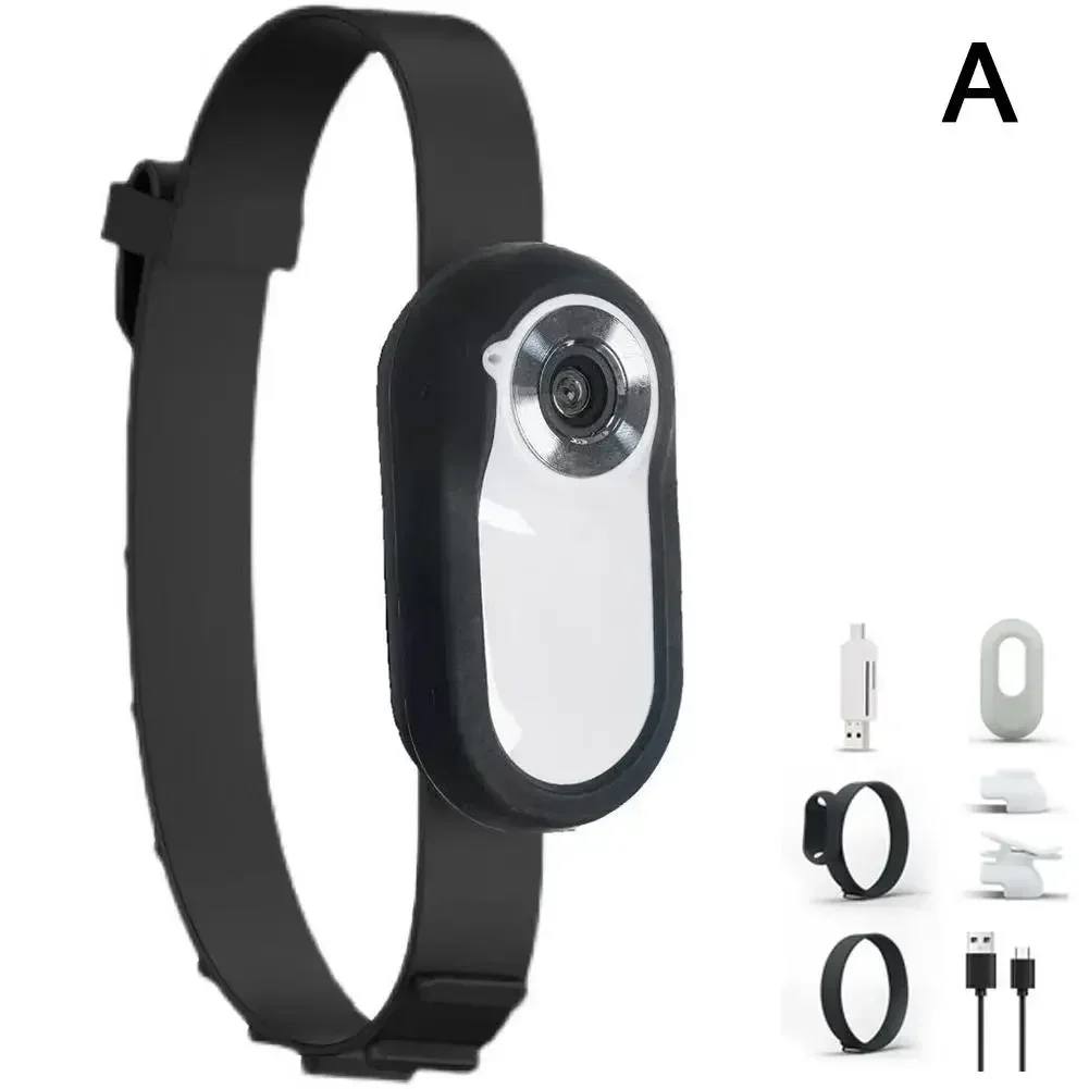 HD 1080P Wireless Collar Camera No WiFi Needed Dog Cat Pet Camera Collar Nanny Camera Video Records for Cats Dogs Birthday Gift