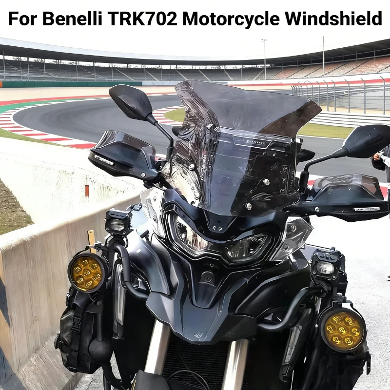 For Benelli TRK702 TRK702X Motorcycle Windshield Side Windshield Widened And Raised Front/side air deflectors