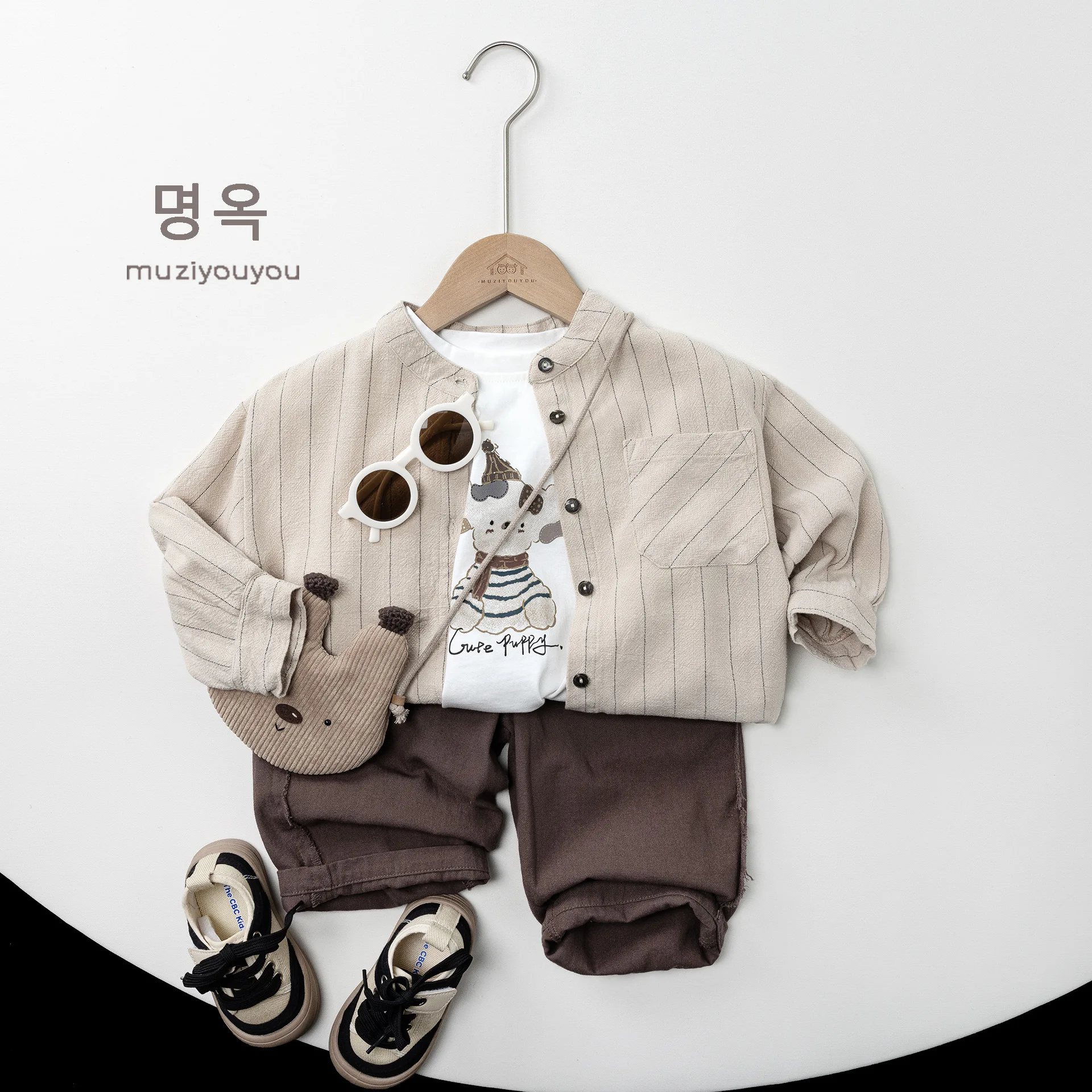 2026 Spring New Children Casual Striped Shirts Boys Girls Long Sleeve Tops Baby Cotton Shirts Toddler Tee Fashion Kids Clothes
