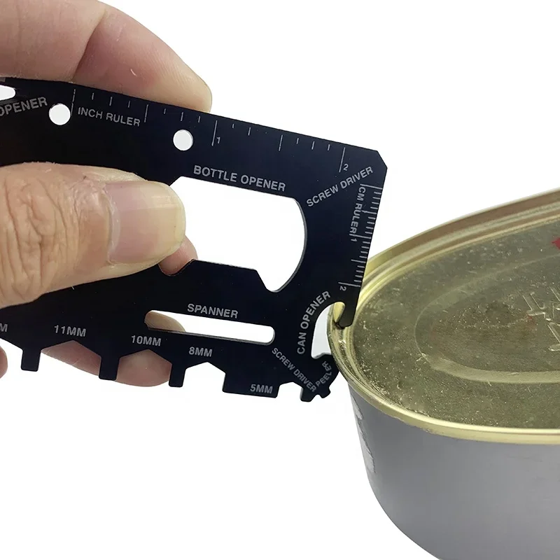 الفولاذ المقاوم للصدأ أداة الطوارئ EDC بطاقة الائتمان جيب سكين صيد الرياضة في الهواء الطلق التخييم المشي لمسافات طويلة SOS بقاء الإنقاذ Multitool