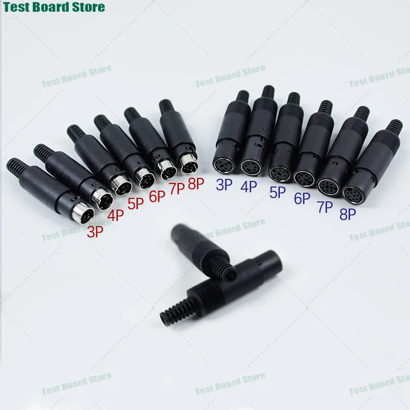 

1 шт., мини-PS2, мужской и женский мини-разъем DIN 3/4/5/6/7/8P, ручка-адаптер, разъем для клавиатуры, кабель для шасси, установка