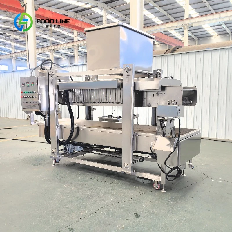 Customized Fully Automatic Frying Machine for Frying Meat/fish Balls French Fries Sweet Potato Eggplant Slices Tempura