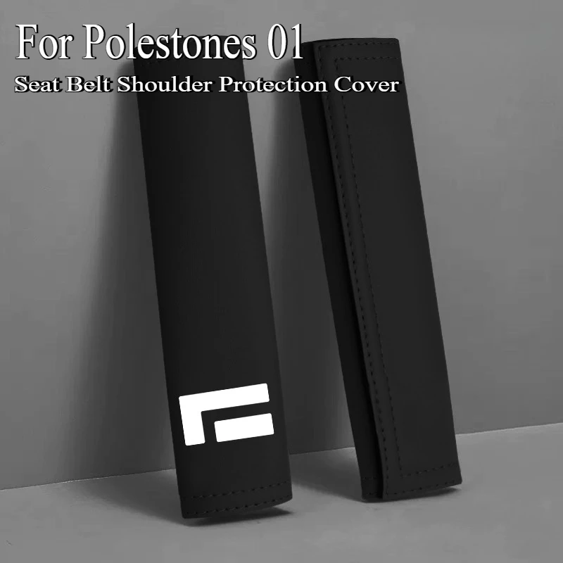 

For Polestones ROX 01 New Energy Vehicle Leather Seat Belt Shoulder Protection Cover Car Interior Modified Accessory