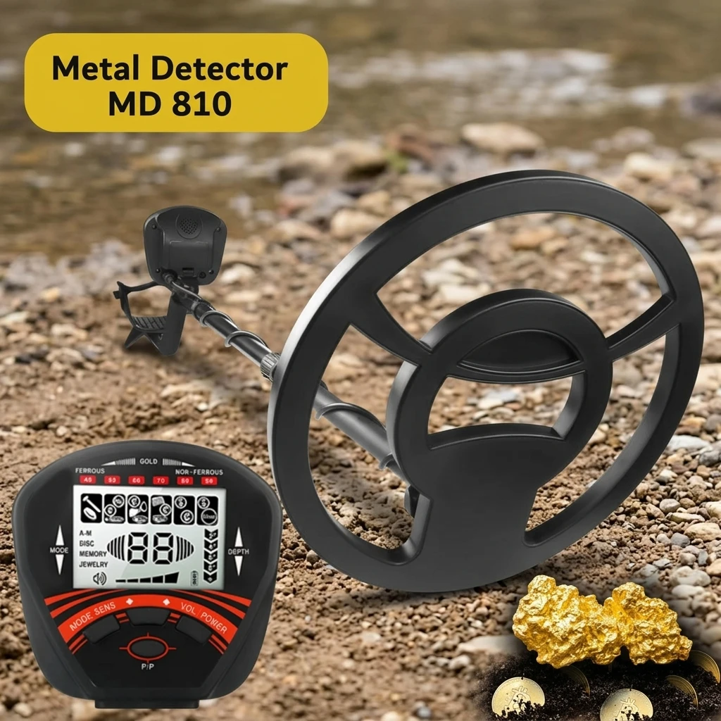 Outdoor Treasure Hunter Metal Detector IP68 Waterproof Gold Finder LCD Display Professional Coin Tool for Beach Search view 4