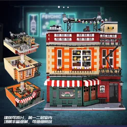 Mork UrGe 10189 City Hotel Modular Street View Model The Big Bang Theory Series DIY Toys Building Blocks Gift For Boys 4638Pcs