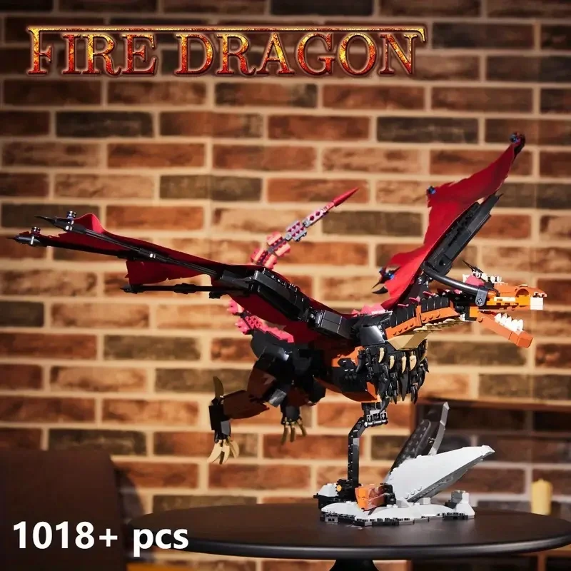 

Western Myth Fire-Breathing Dragon Block Set (1018 PCS) - DIY Building Toy, Perfect Collection & Gift Option