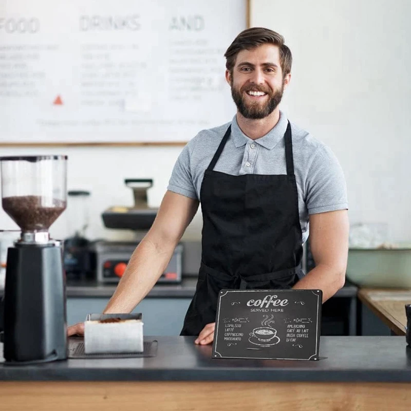 Mini lavagna da 20 pezzi, 4 x 3 pollici, per cartello di gesso, per cibo, feste, buffet, lavagna da tavolo con 2 pennarelli a gesso