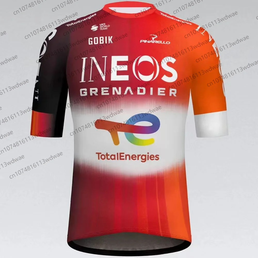 

Велосипедная футболка INEOS GRENADIERS 2026 года для мужчин, с коротким рукавом, быстросохнущая, для тренировок велосипедной команды Испании, французская велосипедная футболка