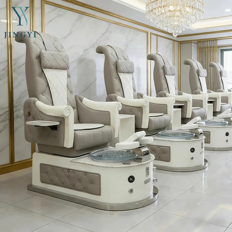 JingYi Manicure Spa Nail Massage Salon Pedicure Chair king Size Throne Pedicure Chairs Luxury Pedicure Station