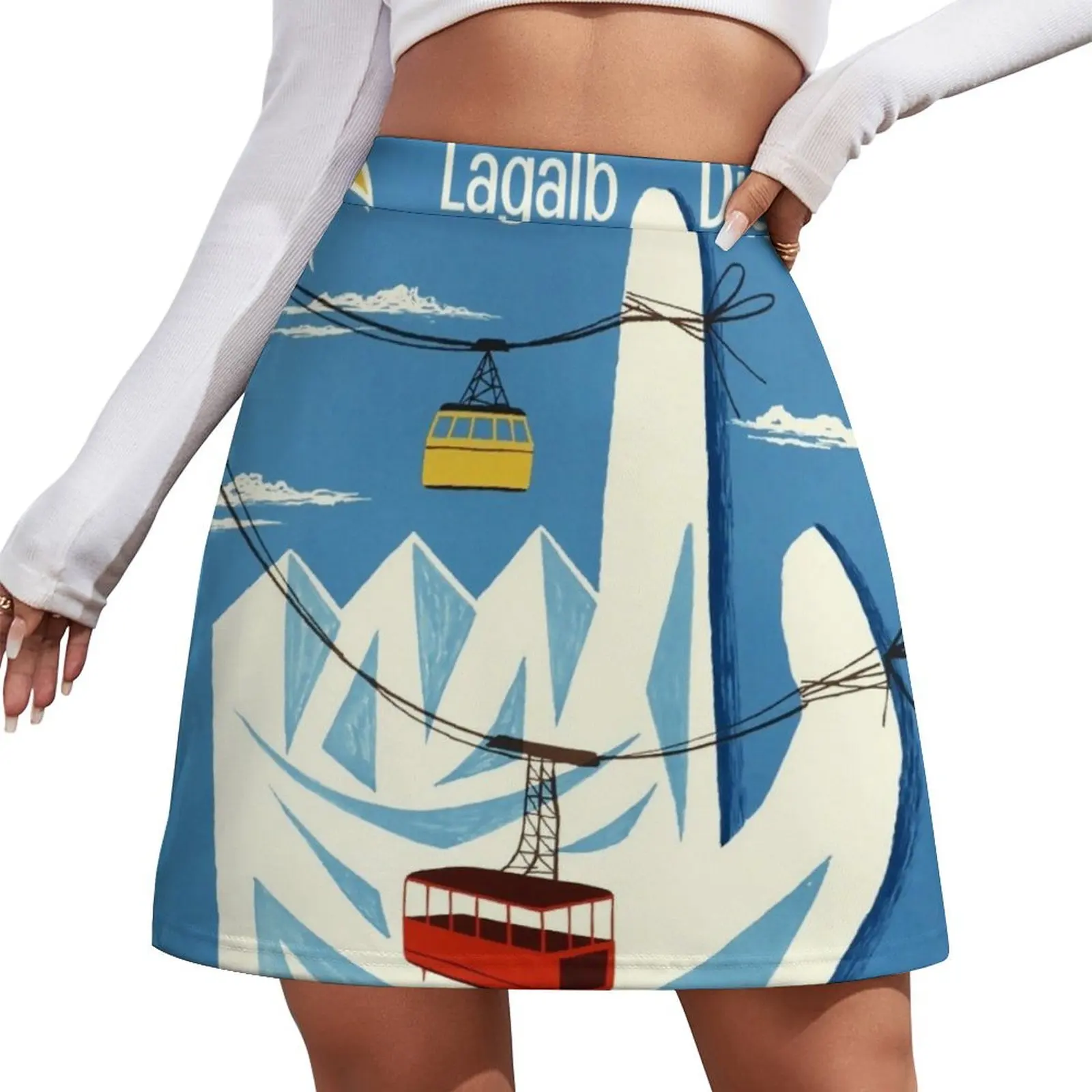 

Pontresina, Lagalp Diavolezza, Engadin,Schweiz,Ski Poster Mini Skirt School skirt elegant social women's skirts summer skirts